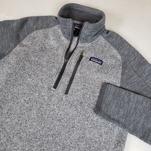 Patagonia Men’s Medium Better Sweater 1/4-Zip Gray STY25522
